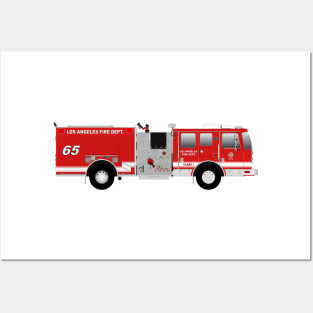 Los Angeles Fire Department Engine Posters and Art